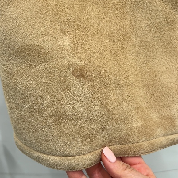 Nili Lotan | Lenon Lamb Shearling Coat in Beige - Size Large - Picture 9 of 17